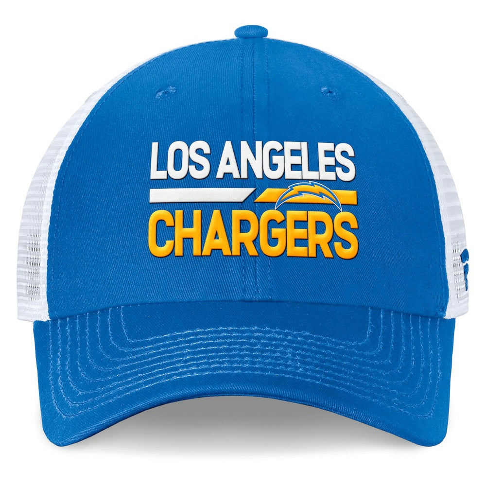 Los Angeles Chargers Upper Trucker Adjustable Hat Powder Blue/White | Fanatics