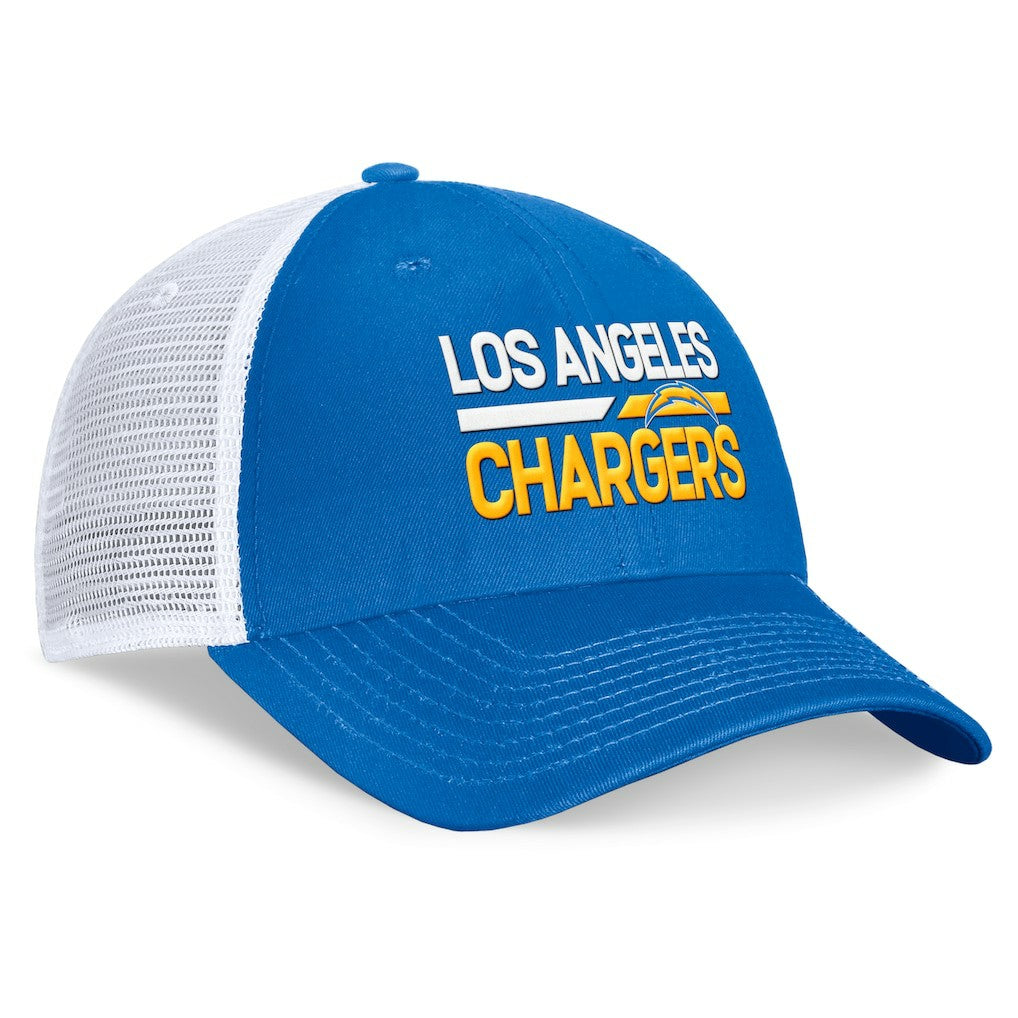 Los Angeles Chargers Upper Trucker Adjustable Hat Powder Blue/White | Fanatics