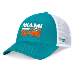 Miami Dolphins Upper Trucker Adjustable Hat Aqua/White | Fanatics