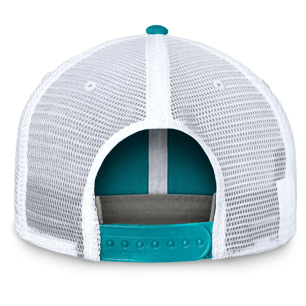Miami Dolphins Upper Trucker Adjustable Hat Aqua/White | Fanatics