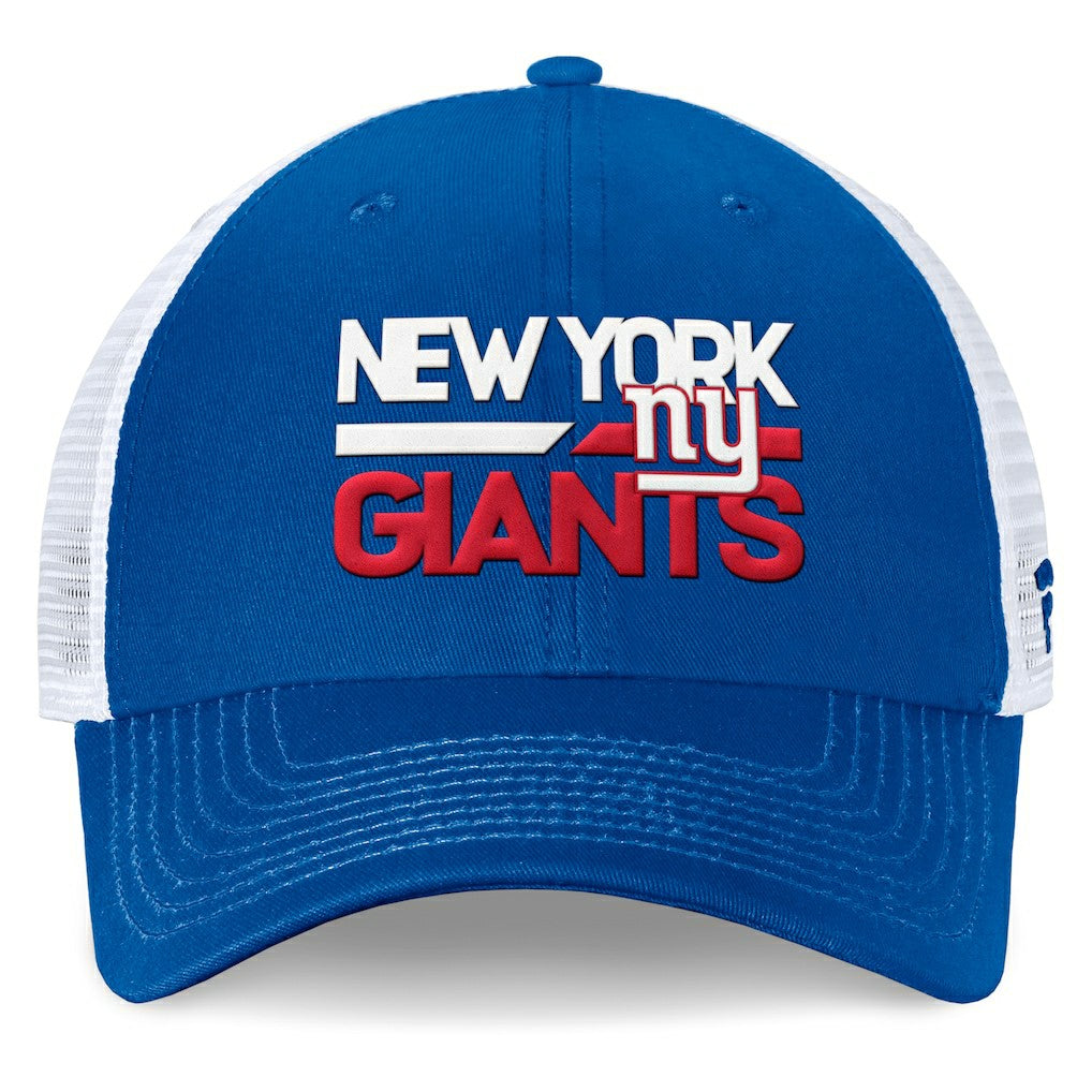New York Giants Upper Trucker Adjustable Hat Royal/White | Fanatics