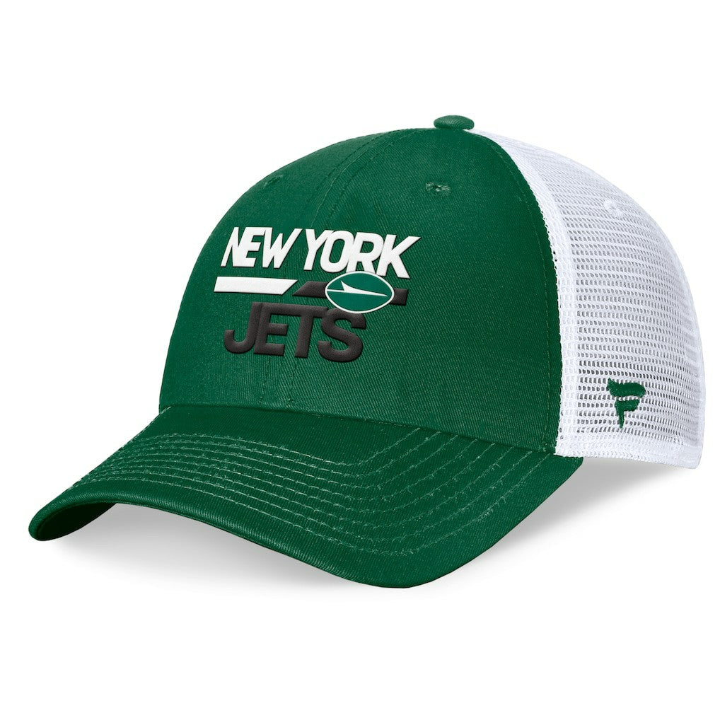 New York Jets Upper Trucker Adjustable Hat Green/White | Fanatics