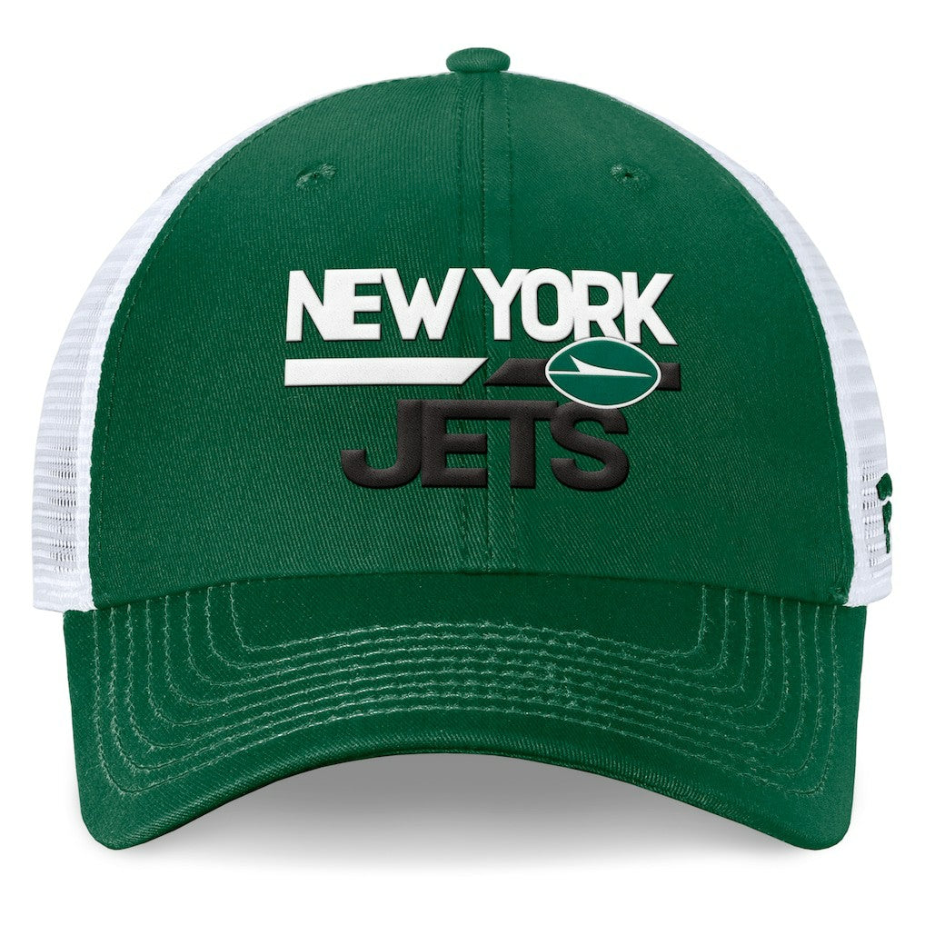 New York Jets Upper Trucker Adjustable Hat Green/White | Fanatics