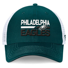 Philadelphia Eagles Upper Trucker Adjustable Hat Midnight Green/White | Fanatics