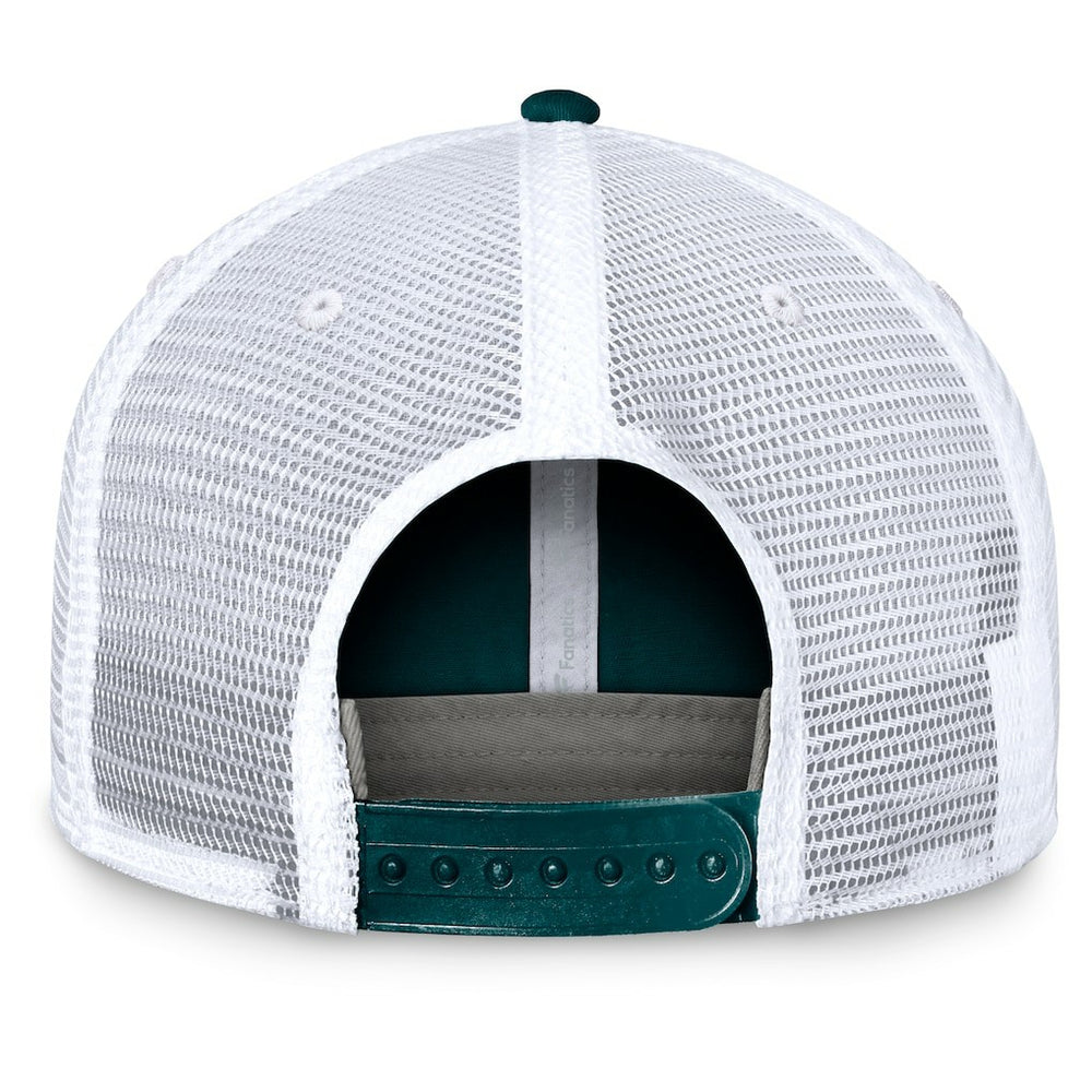 Philadelphia Eagles Upper Trucker Adjustable Hat Midnight Green/White | Fanatics