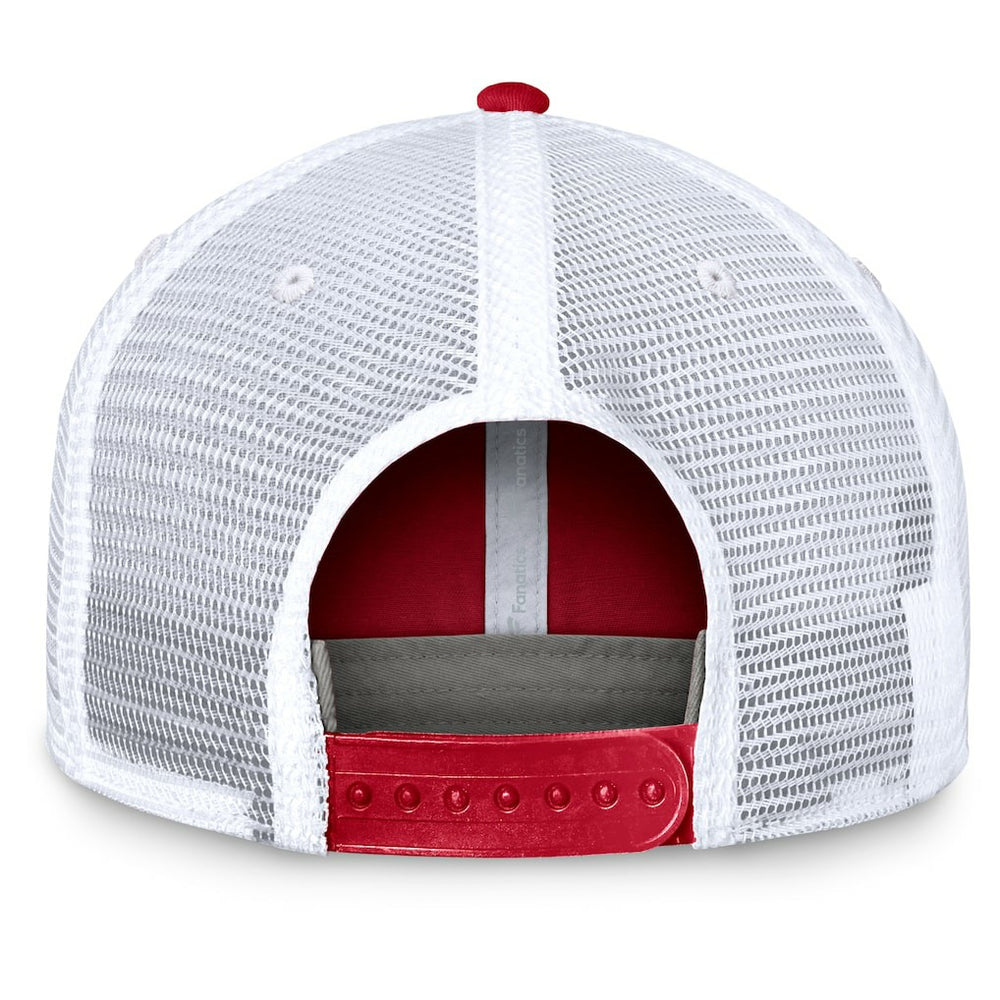 San Francisco 49ers Upper Trucker Adjustable Hat Scarlet/White | Fanatics