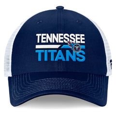 Tennessee Titans Upper Trucker Adjustable Hat Navy/White | Fanatics