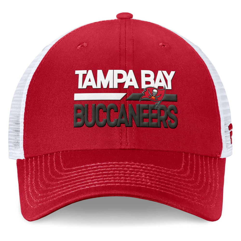 Tampa Bay Buccaneers Upper Trucker Adjustable Hat Red/White | Fanatics