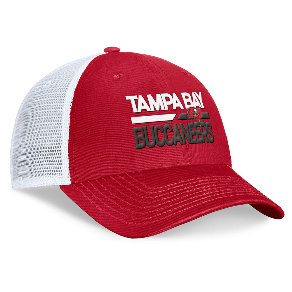 Tampa Bay Buccaneers Upper Trucker Adjustable Hat Red/White | Fanatics