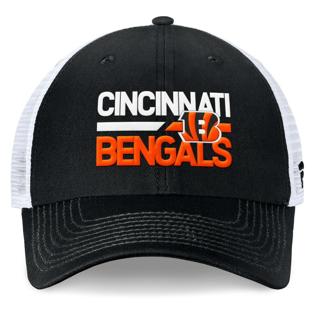Cincinnati Bengals Upper Trucker Adjustable Hat Black/White | Fanatics