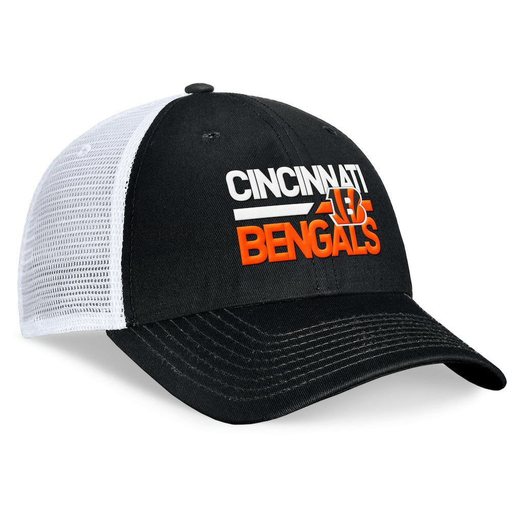 Cincinnati Bengals Upper Trucker Adjustable Hat Black/White | Fanatics
