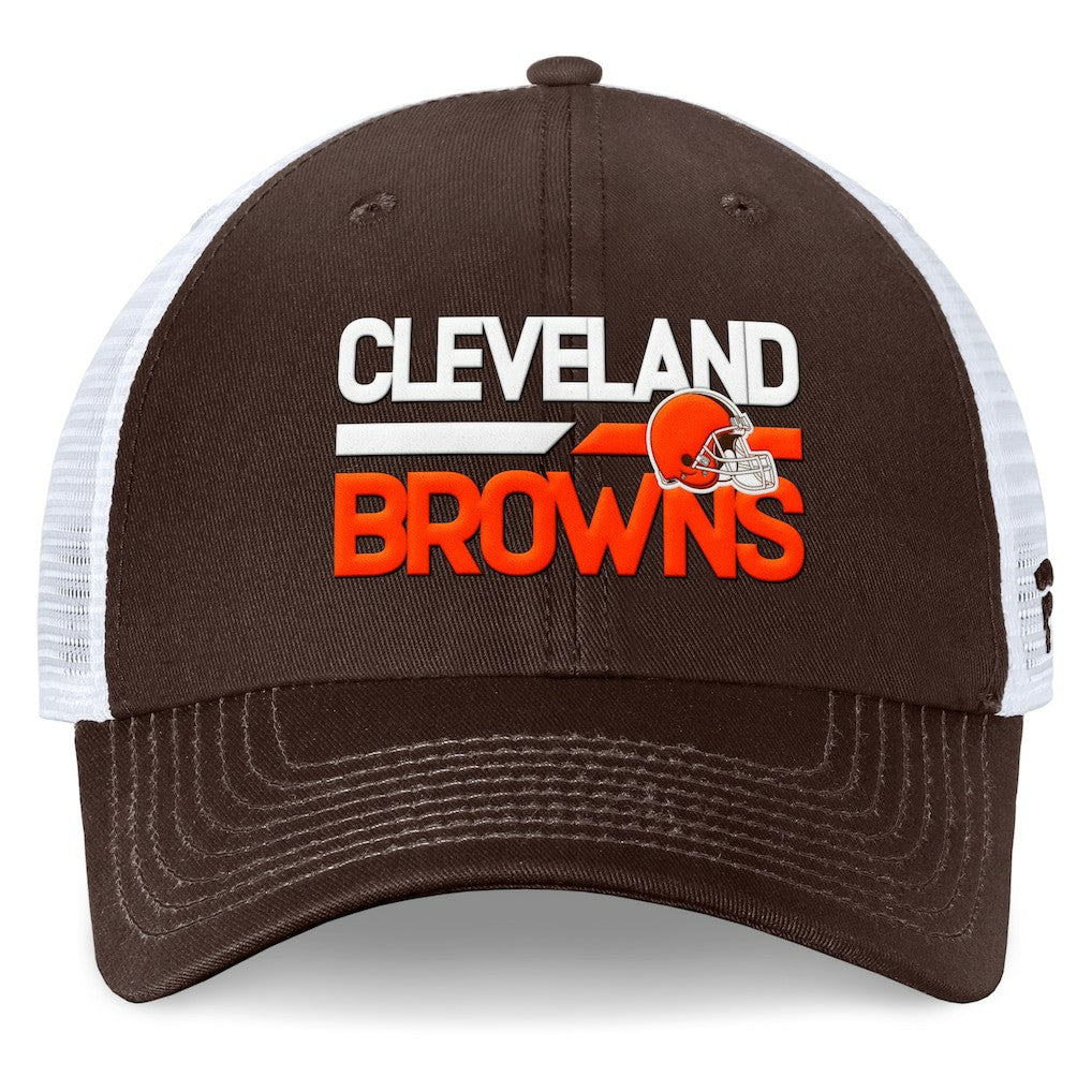 Cleveland Browns Upper Trucker Adjustable Hat Brown/White | Fanatics