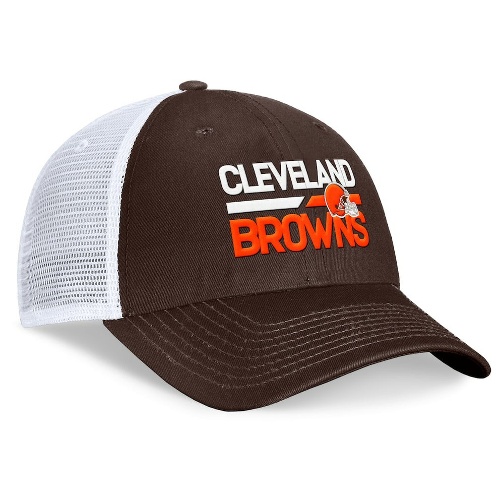 Cleveland Browns Upper Trucker Adjustable Hat Brown/White | Fanatics