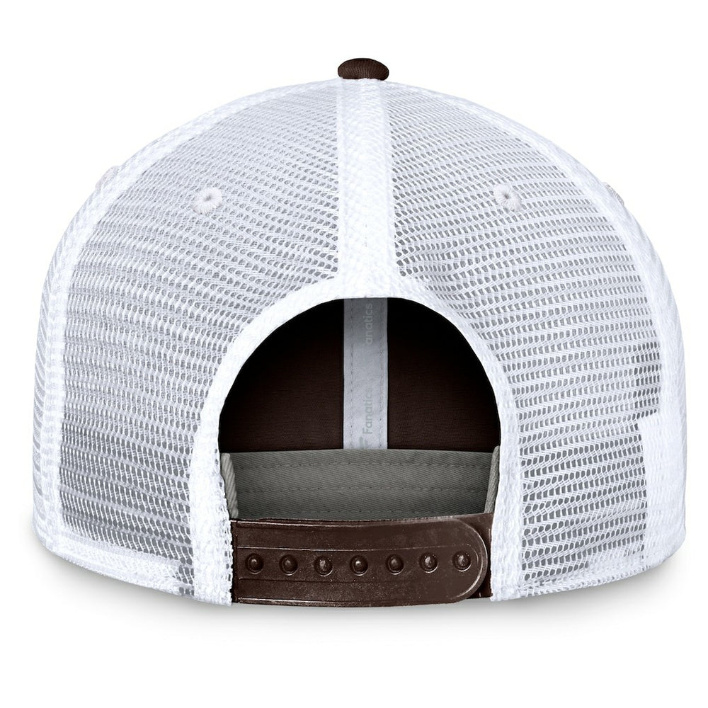 Cleveland Browns Upper Trucker Adjustable Hat Brown/White | Fanatics