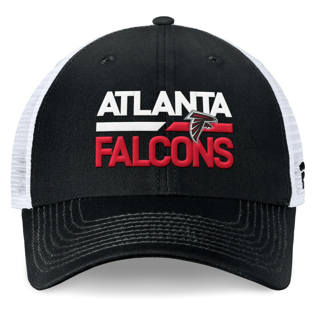 Atlanta Falcons Upper Trucker Adjustable Hat Black/White | Fanatics