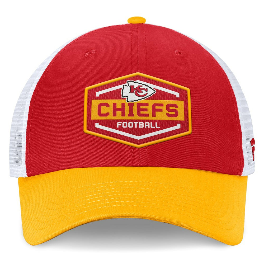 Kansas City Chiefs Bench Trucker Adjustable Hat Red/Gold | Fanatics