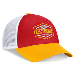 Kansas City Chiefs Bench Trucker Adjustable Hat Red/Gold | Fanatics