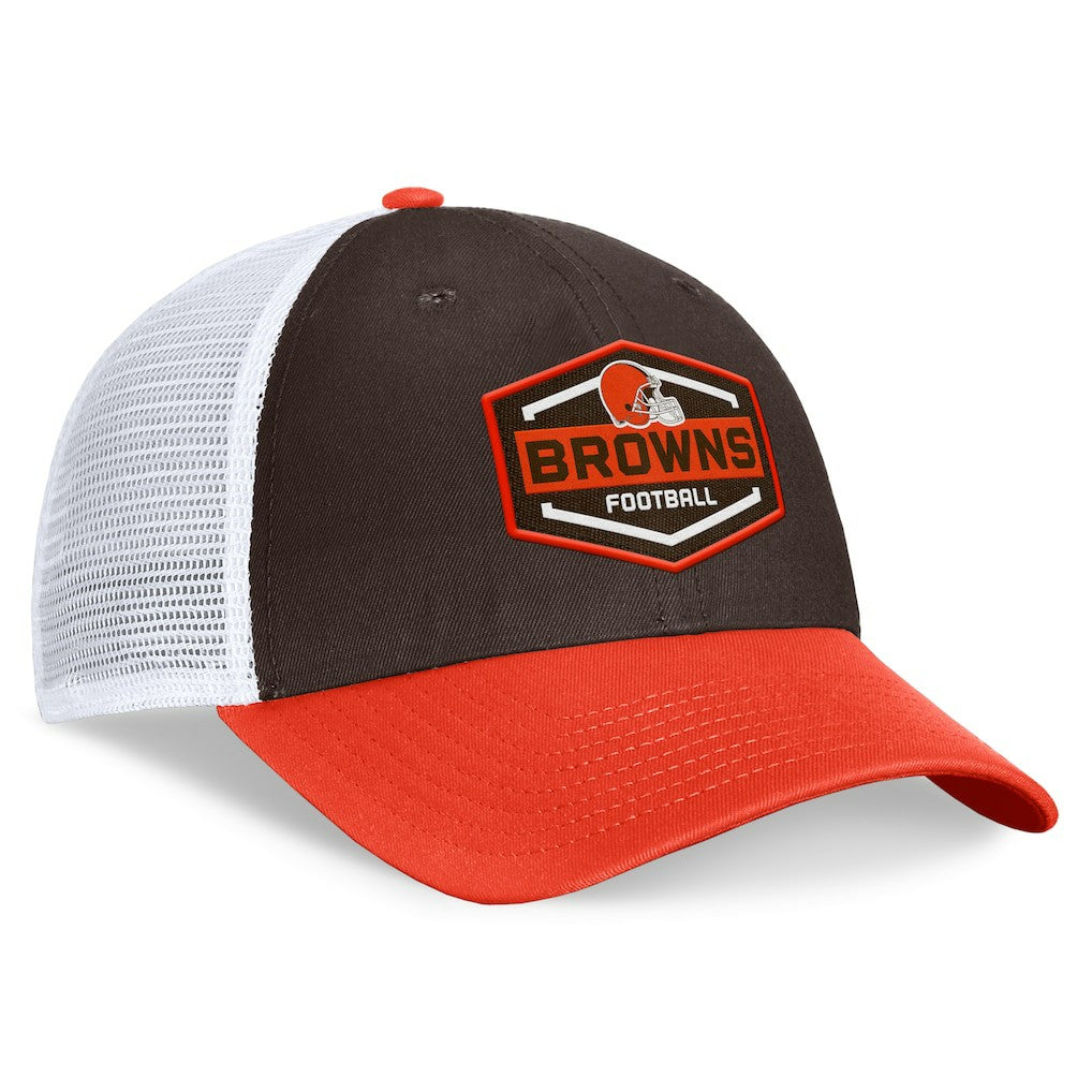 Cleveland Browns Bench Trucker Adjustable Hat Brown/Orange | Fanatics