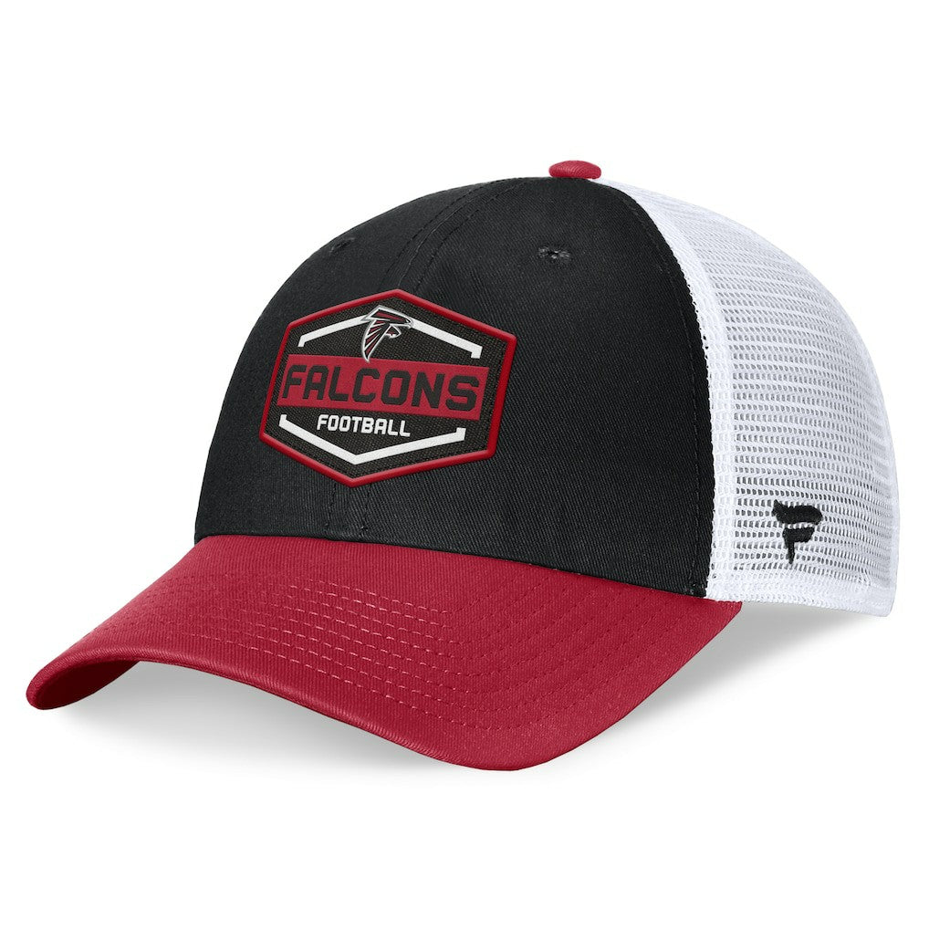 Atlanta Falcons Bench Trucker Adjustable Hat Black/Red | Fanatics