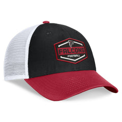 Atlanta Falcons Bench Trucker Adjustable Hat Black/Red | Fanatics