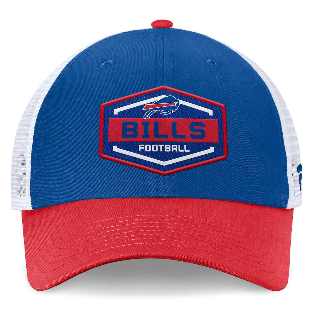 Buffalo Bills Bench Trucker Adjustable Hat Royal/Red | Fanatics