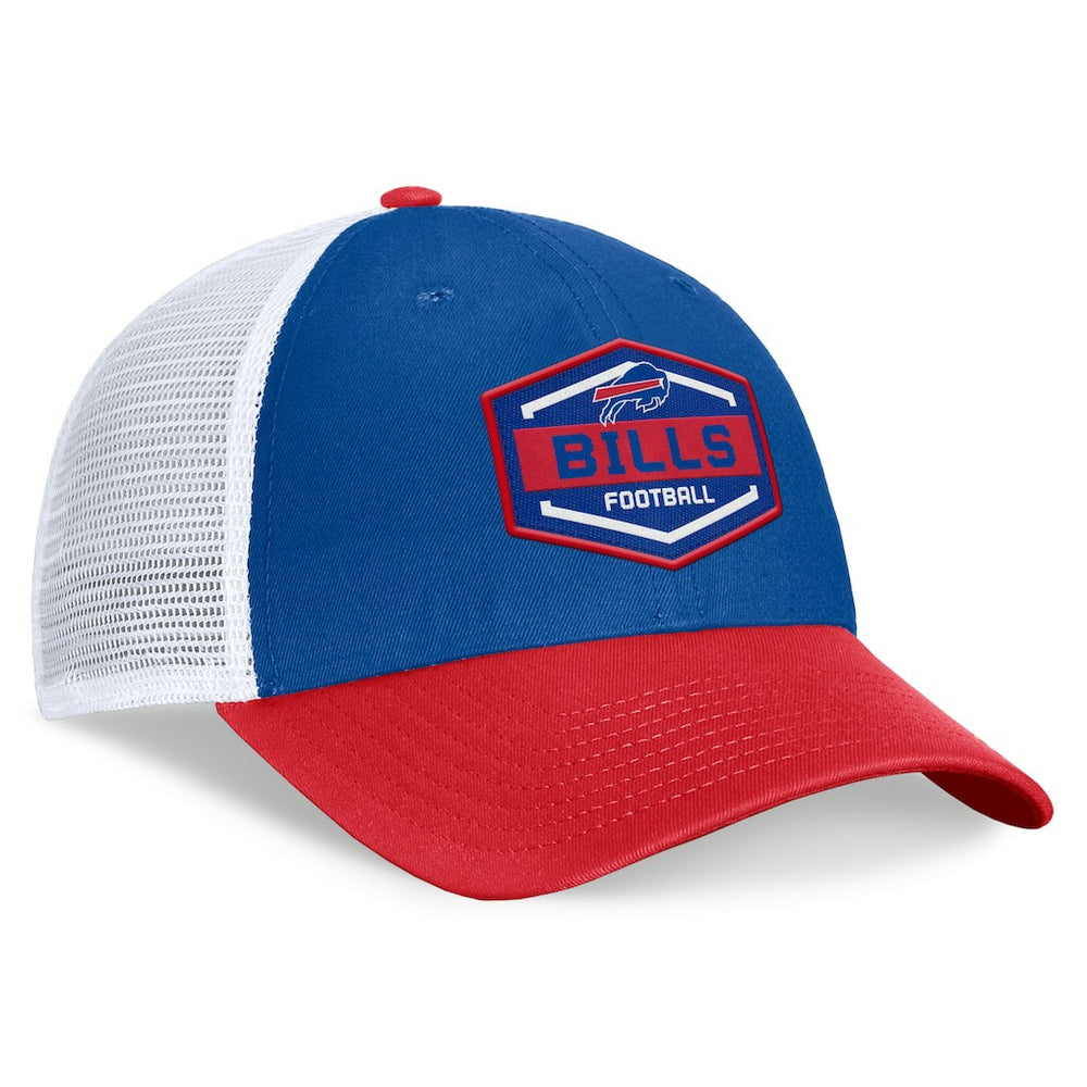 Buffalo Bills Bench Trucker Adjustable Hat Royal/Red | Fanatics