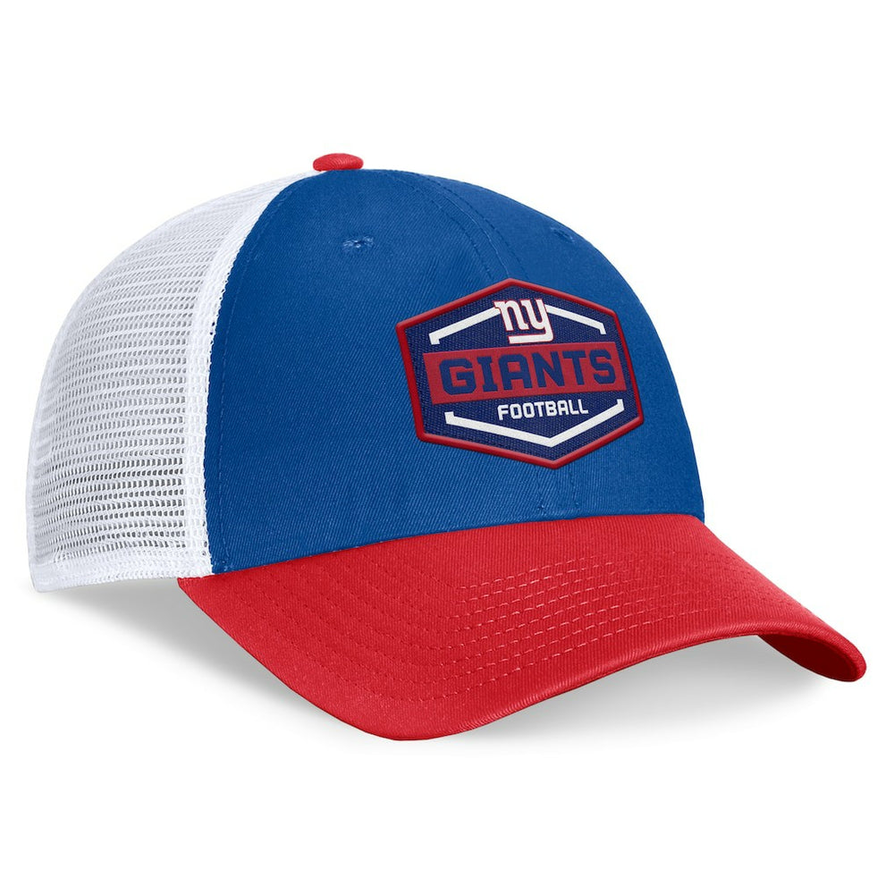 New York Giants Bench Trucker Adjustable Hat Royal/Red | Fanatics