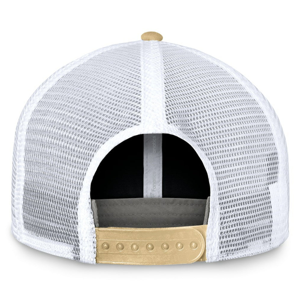 New Orleans Saints Bench Trucker Adjustable Hat Black/Gold | Fanatics
