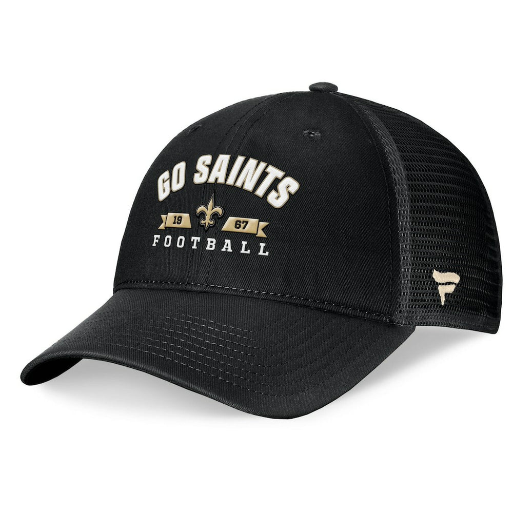 New Orleans Saints Timeout Trucker Adjustable Hat Black | Fanatics