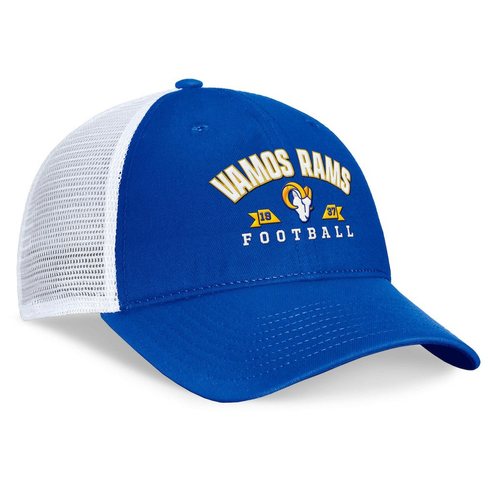 Los Angeles Rams Timeout Trucker Adjustable Hat Royal | Fanatics