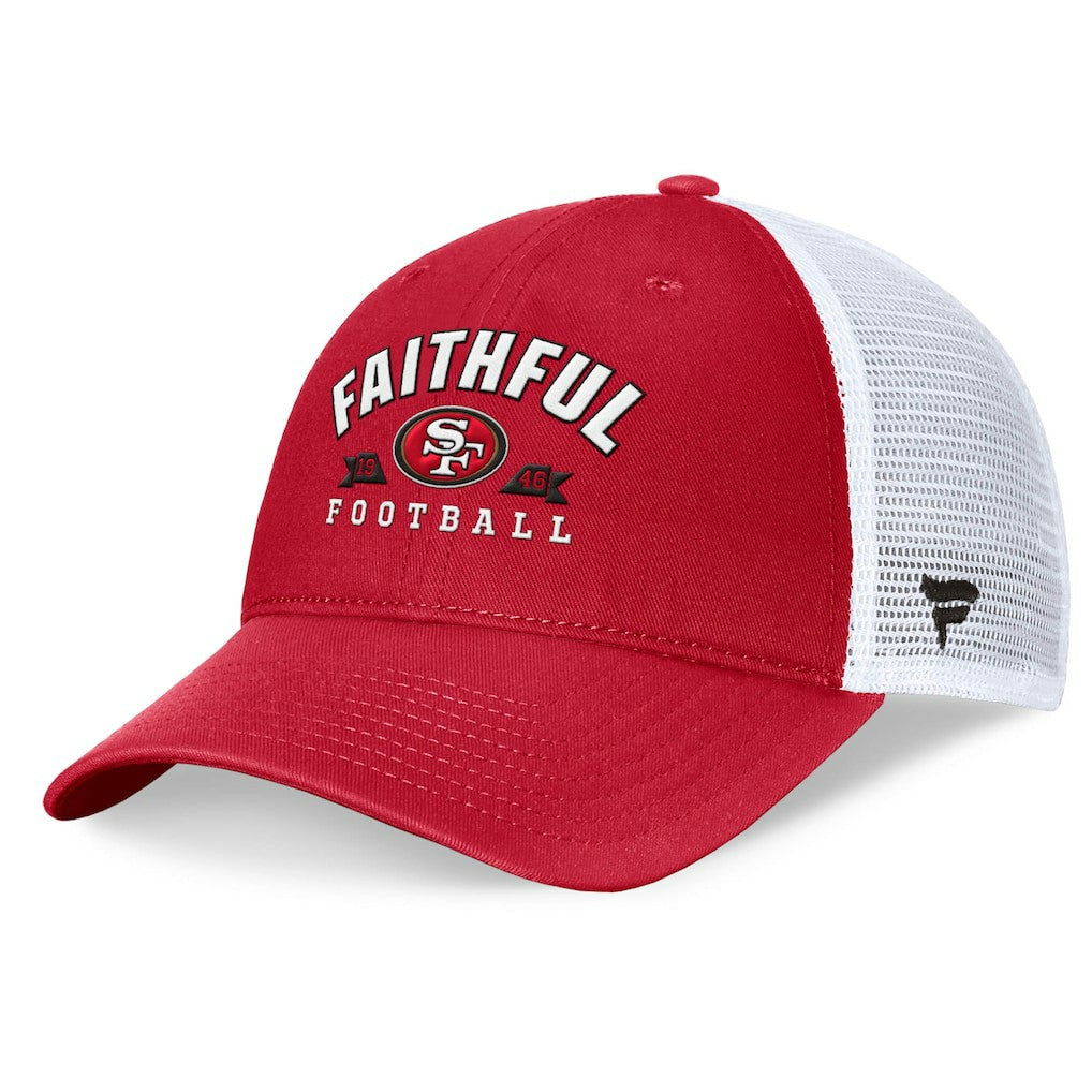 San Francisco 49ers Timeout Trucker Adjustable Hat Scarlet | Fanatics