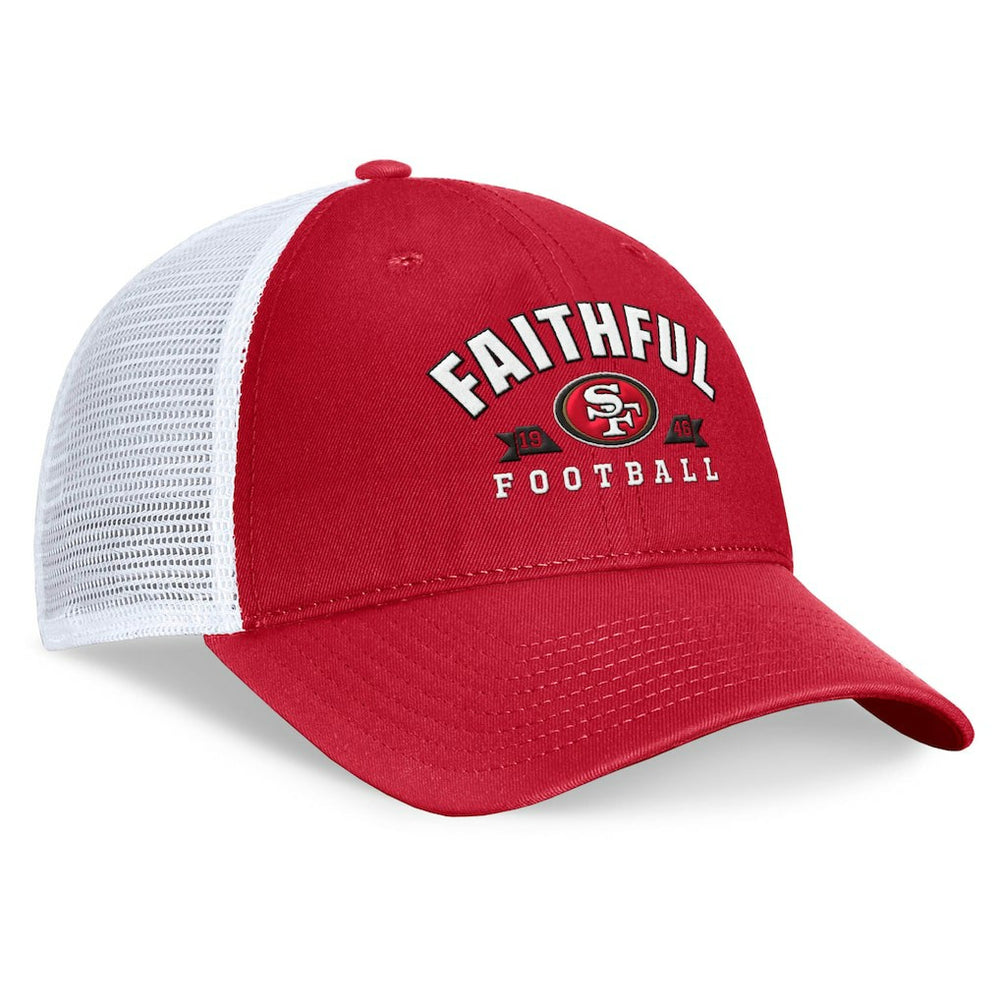 San Francisco 49ers Timeout Trucker Adjustable Hat Scarlet | Fanatics