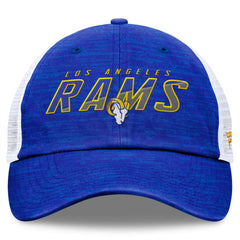 Los Angeles Rams Challenge Trucker Adjustable Hat Heather Royal | Fanatics
