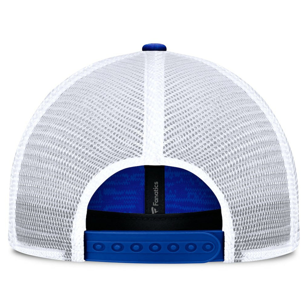 Los Angeles Rams Challenge Trucker Adjustable Hat Heather Royal | Fanatics