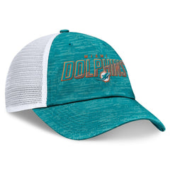 Miami Dolphins Challenge Trucker Adjustable Hat Heather Aqua | Fanatics