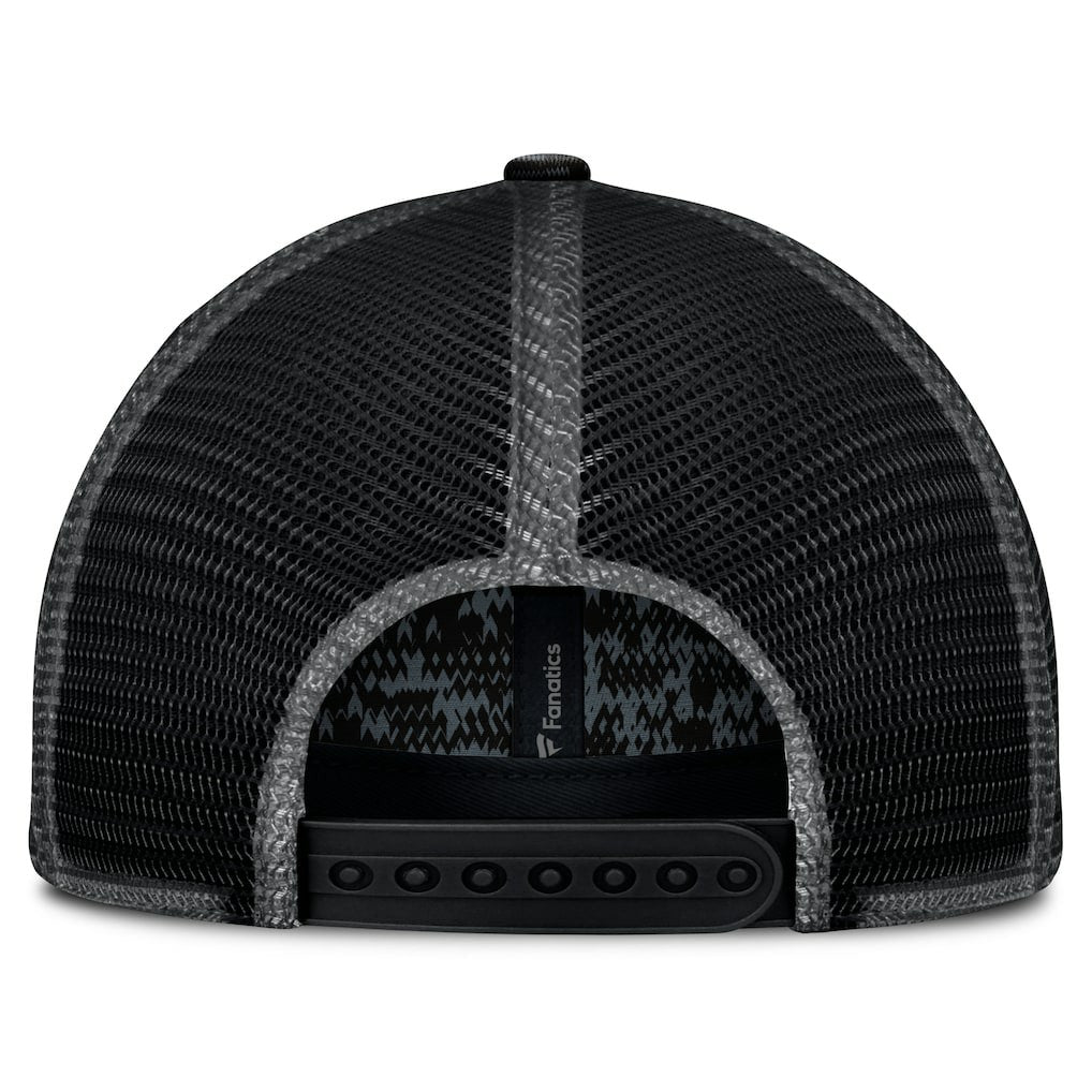New Orleans Saints Challenge Trucker Adjustable Hat Heather Black | Fanatics