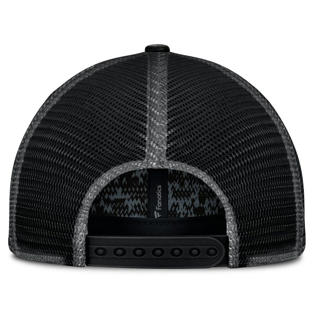 New Orleans Saints Challenge Trucker Adjustable Hat Heather Black | Fanatics