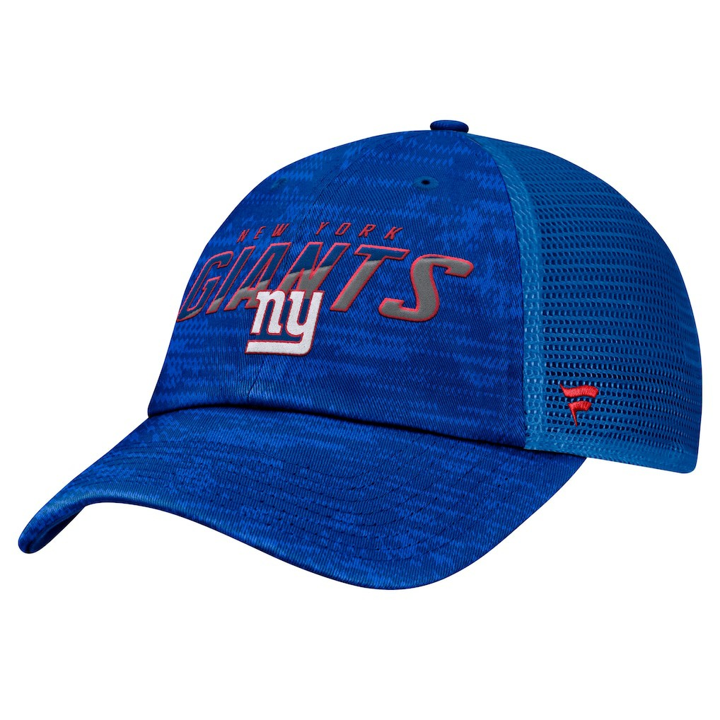 New York Giants Challenge Trucker Adjustable Hat Heather Royal | Fanatics
