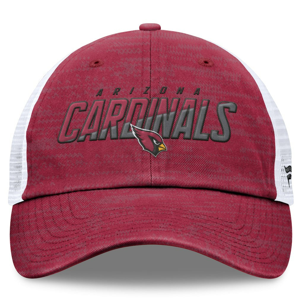 Arizona Cardinals Challenge Trucker Adjustable Hat Heather Cardinal | Fanatics