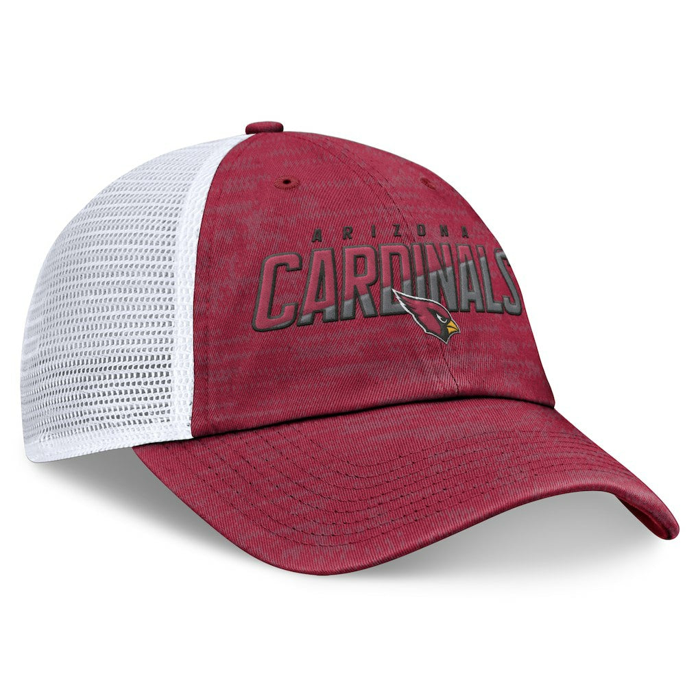 Arizona Cardinals Challenge Trucker Adjustable Hat Heather Cardinal | Fanatics