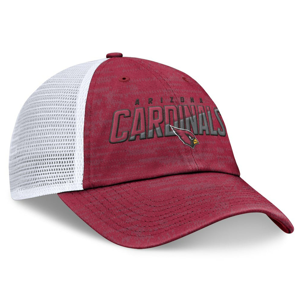 Arizona Cardinals Challenge Trucker Adjustable Hat Heather Cardinal | Fanatics