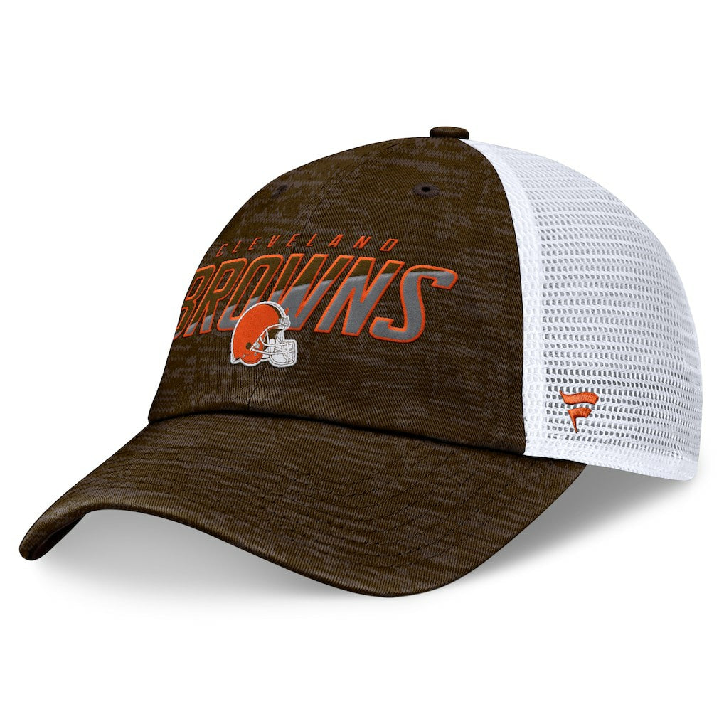 Cleveland Browns Challenge Trucker Adjustable Hat Brown | Fanatics