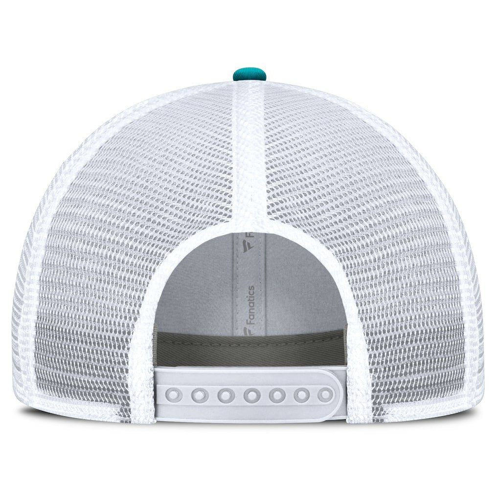 Miami Dolphins Flawless Stripe Adjustable Hat White/Aqua | Fanatics