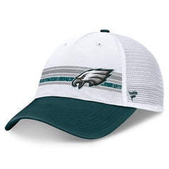 Philadelphia Eagles Flawless Stripe Adjustable Hat White/Midnight Green | Fanatics