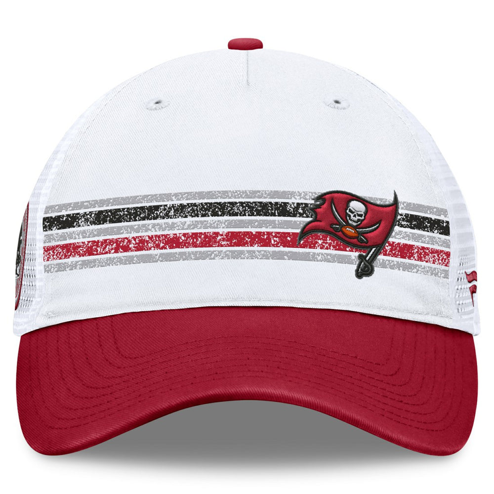 Tampa Bay Buccaneers Flawless Stripe Adjustable Hat White/Red | Fanatics