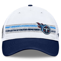 Tennessee Titans Flawless Stripe Adjustable Hat White/Navy | Fanatics