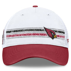 Arizona Cardinals Flawless Stripe Adjustable Hat White/Cardinal | Fanatics