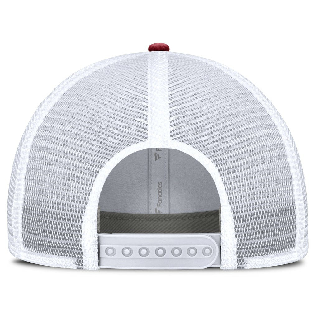Arizona Cardinals Flawless Stripe Adjustable Hat White/Cardinal | Fanatics