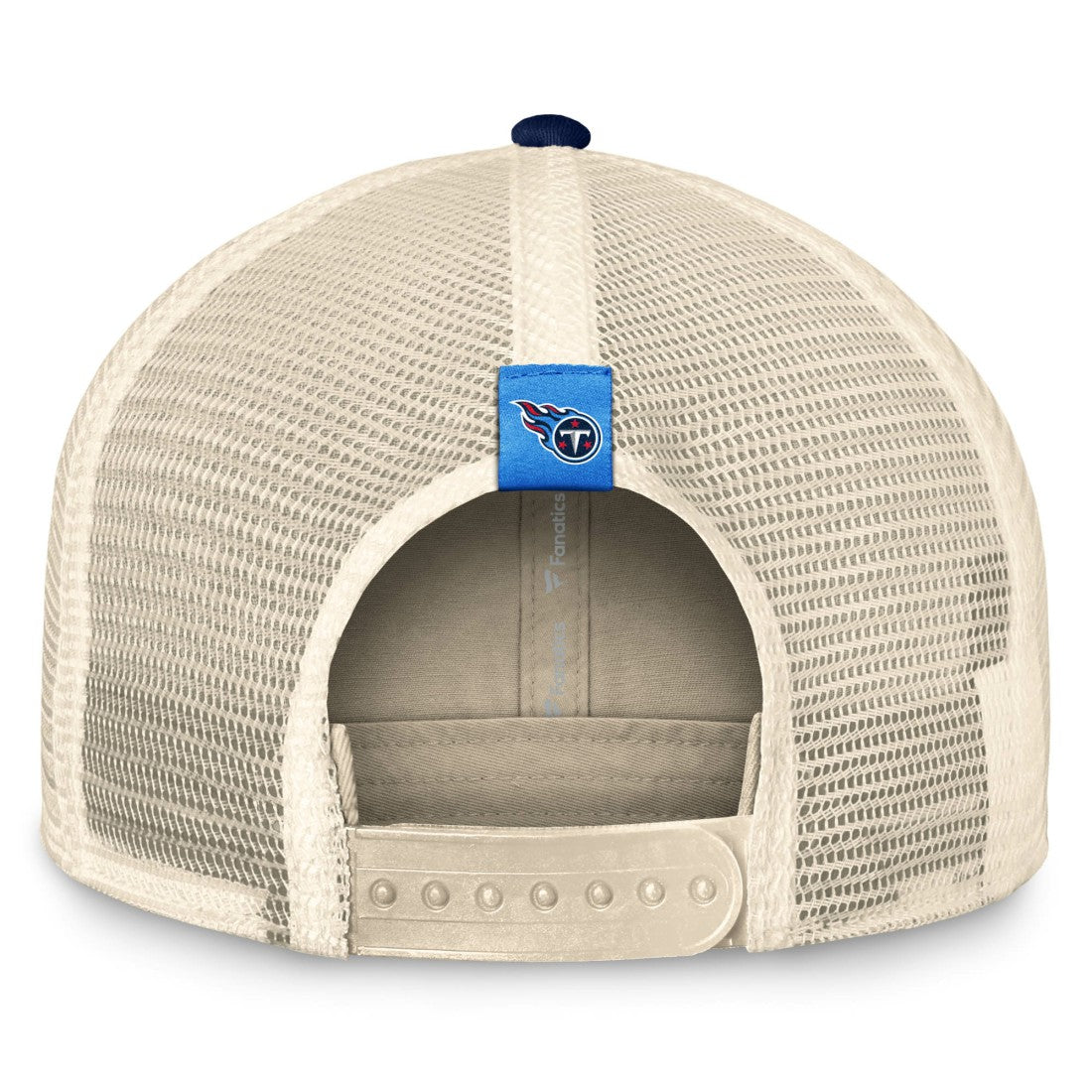 Tennessee Titans Diamond Stripe Trucker Adjustable Hat Natural/Navy | Fanatics