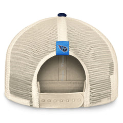 Tennessee Titans Diamond Stripe Trucker Adjustable Hat Natural/Navy | Fanatics